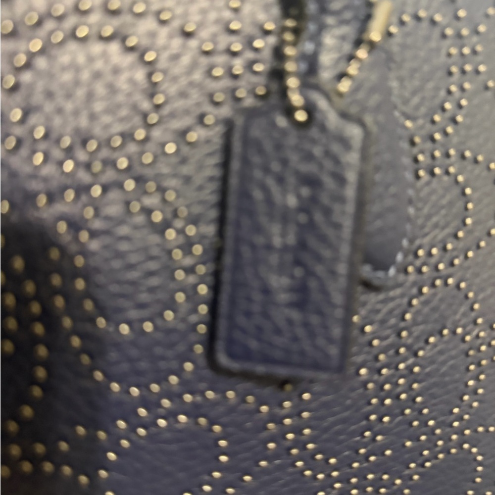 NWOT COACH leather bag COACH signature rivet Nina small tote bag shoulder bag - Picture 8 of 15